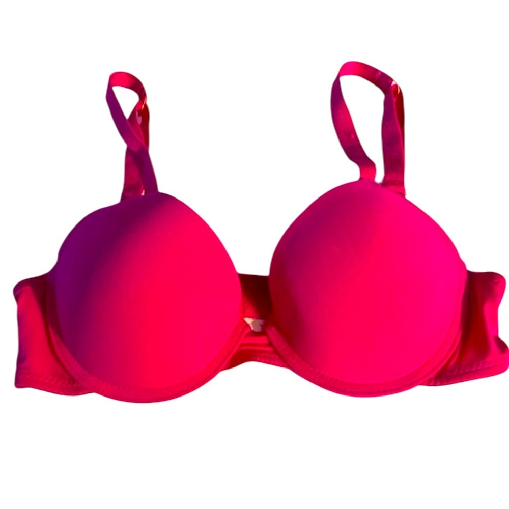 Juicy Couture Bra, UnderWire, Push up, Padded, Sz 34B, Barbiecore, NWOT